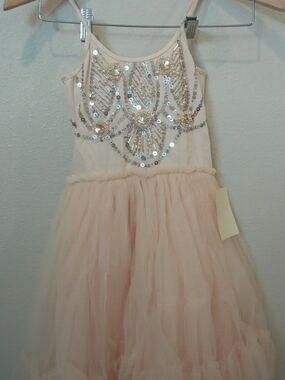 Tutu Du Monde Blush Pink Sequin Floral Tulle Dress